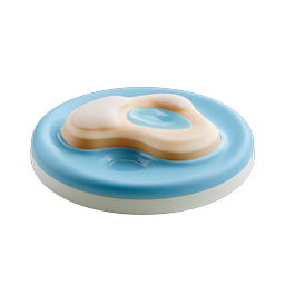 Miniature Island with Lake 3D Icon | Clay Style Nature Graphic
