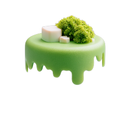 3D Clay Mini Landscape Terrain Nature Icon