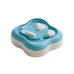Mini Pond Clay 3D Icon - Zen Garden Water Feature