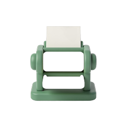 3D Mini Printer Icon - Clay Style Design