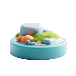 Mini Zen Garden 3D Icon - Nature & Meditation