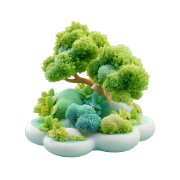 Miniature Clay Zen Garden Bonsai Tree Icon