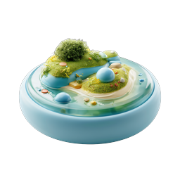 Miniature Nature Terrarium 3D Clay Icon