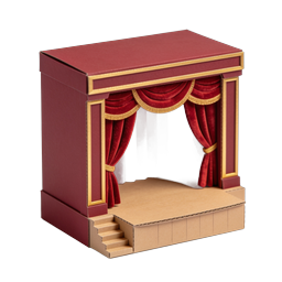 Miniature Cardboard Theater Stage Icon