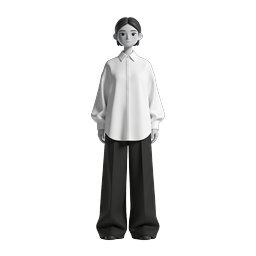 Icona personaggio 3D minimalista - avatar