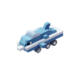Isometric Missile Launcher Vehicle 3D Icon