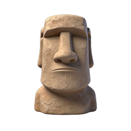 Moai Statue Icon for Cultural and Travel Projects