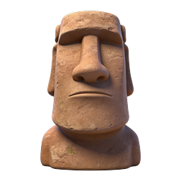 Moai Statue Icon - Cultural Landmark Representation