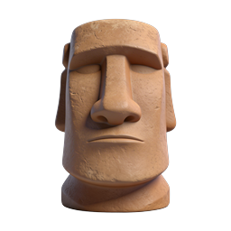 Moai Statue Icon - Easter Island Sculpture