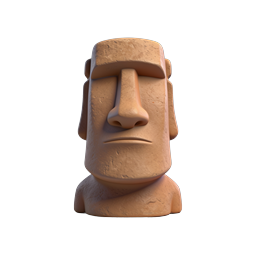 Moai Statue Icon for Cultural and Travel Themes
