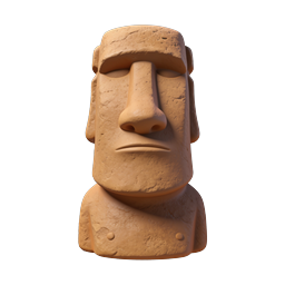 Moai Statue Icon - Cultural Heritage Representation