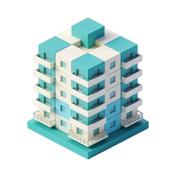Icono de apartamento moderno para bienes raíces y proyectos de diseño