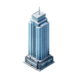 Modern Building Icon for Business Applications