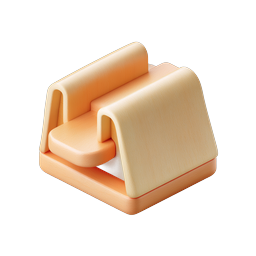 Modern 3D Armchair Icon - Cozy Home Furniture Design