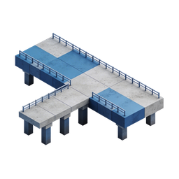 Modern Bridge Icon for Transportation Projects