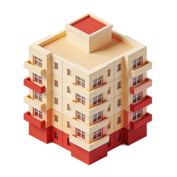 Stylish Modern Building Icon for Real Estate Projects