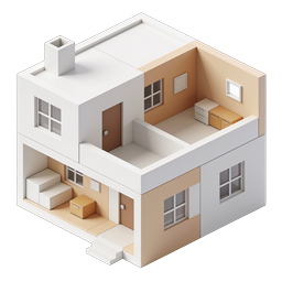Modern House Design Icon for Digital Use