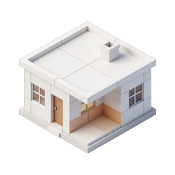 ไอคอนบ้านแบบ Isometric ทันสมัย สำหรับการออกแบบอสังหาริมทรัพย์