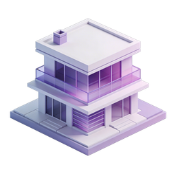 Modern House Icon for Real Estate & Design