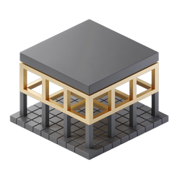 Modern Isometric Table Icon | Premium 3D Design Element