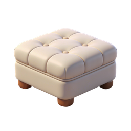 Icona di pouf moderno elegante per design d'interni