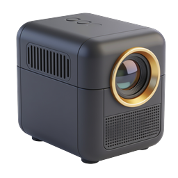 Modern Projector Icon - 3D Cinema Technology