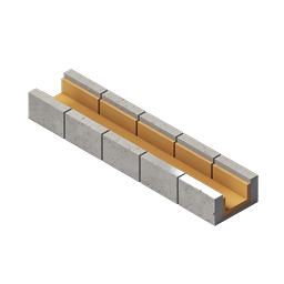 Modular Concrete Block 3D Icon | Isometric Design