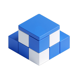 Modular Cube Blocks Isometric Icon Set