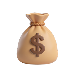 Stylish Money Bag Icon for Finance and Wealth