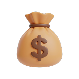 Money Bag Icon for Financial Applications