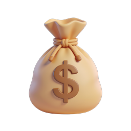 Money Bag Icon for Finance and Wealth Management