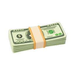 Money Bundle Icon for Financial Applications