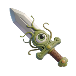 Ícone 3D Espada Monstro de Fantasia para Jogos