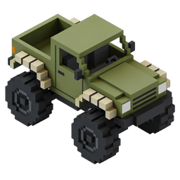 Ícone de veículo off-road em pixels para uso criativo