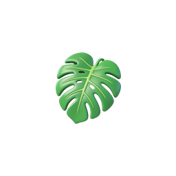Monstera Leaf Icon - Tropical Botanical Design