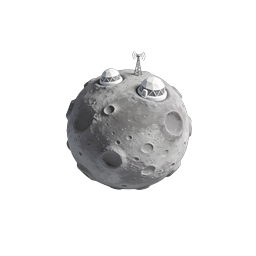 Moon Base Lunar Colony Space Station Icon