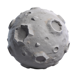 Realistic Moon Surface Icon for Astronomy Themes