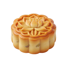 Traditional Mooncake Pastry Icon | Mid-Autumn Festival