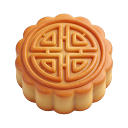 Traditioneller Mondkuchen-Icon - Mittherbstfest-Gebäck