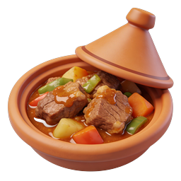 Moroccan Tagine Stew - Traditional Clay Pot Icon