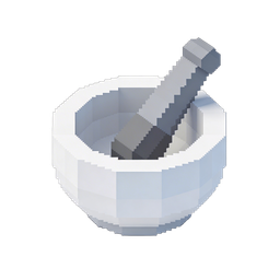 Minimalist Mortar and Pestle Icon for Culinary Use