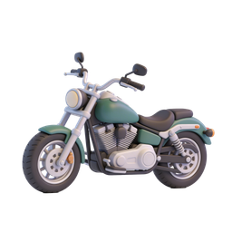 Stylish Motorcycle Icon for Adventure Themes