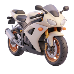 Stylish Motorcycle Icon for Transport Projects