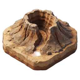 Mountain Diorama Icon - Explore Nature's Beauty