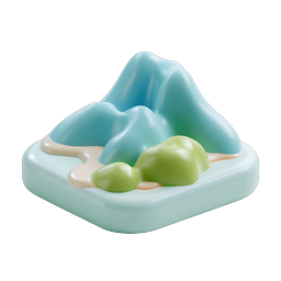Mountain Landscape 3D Nature Icon