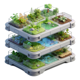 多层模块化生态瓶花园 | 堆叠式亲生物植物系统