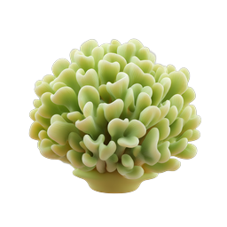 Organic Mushroom Cluster 3D Clay Icon | Nature Icons