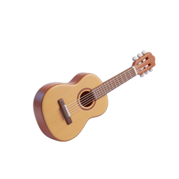 Icona elegante di chitarra acustica per progetti musicali