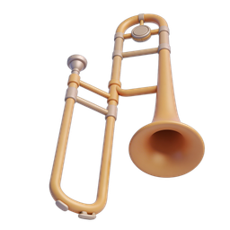 Stylish Trombone Icon for Music Projects