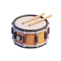 Vibrant Drum Icon for Music Lovers